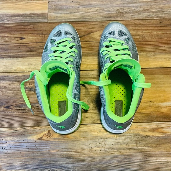 Size 10 Nike LeBron 8 Dunkman Silver Volt & Electric Green 441946-002 - Picture 5 of 7